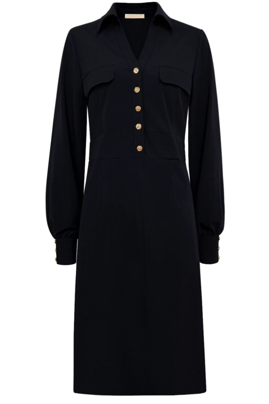 Triple Nine Dress JK51810 Cargo pockets Zwart